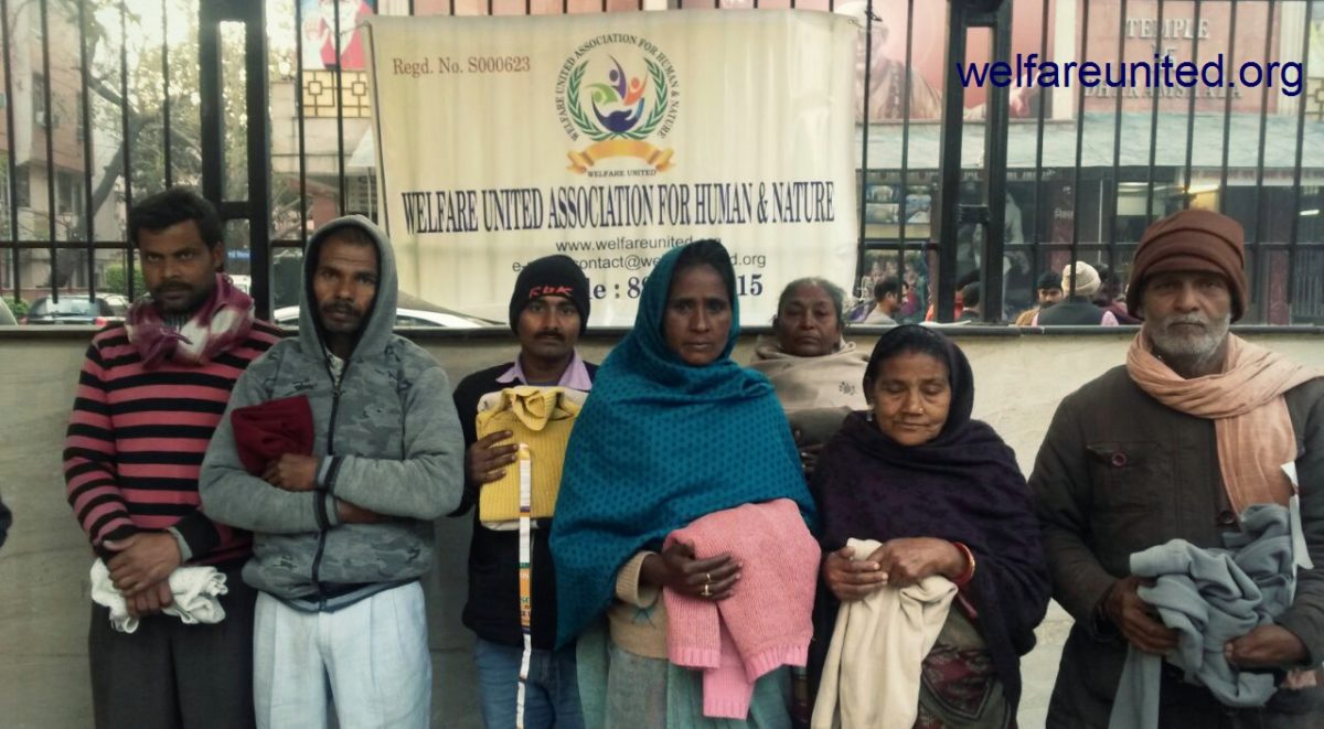 woolen clothes distribution