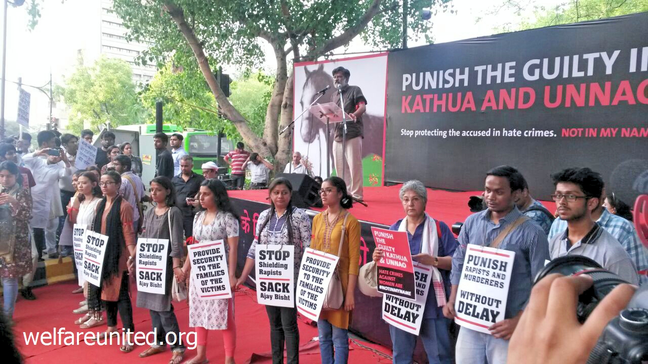 Protest against  violence