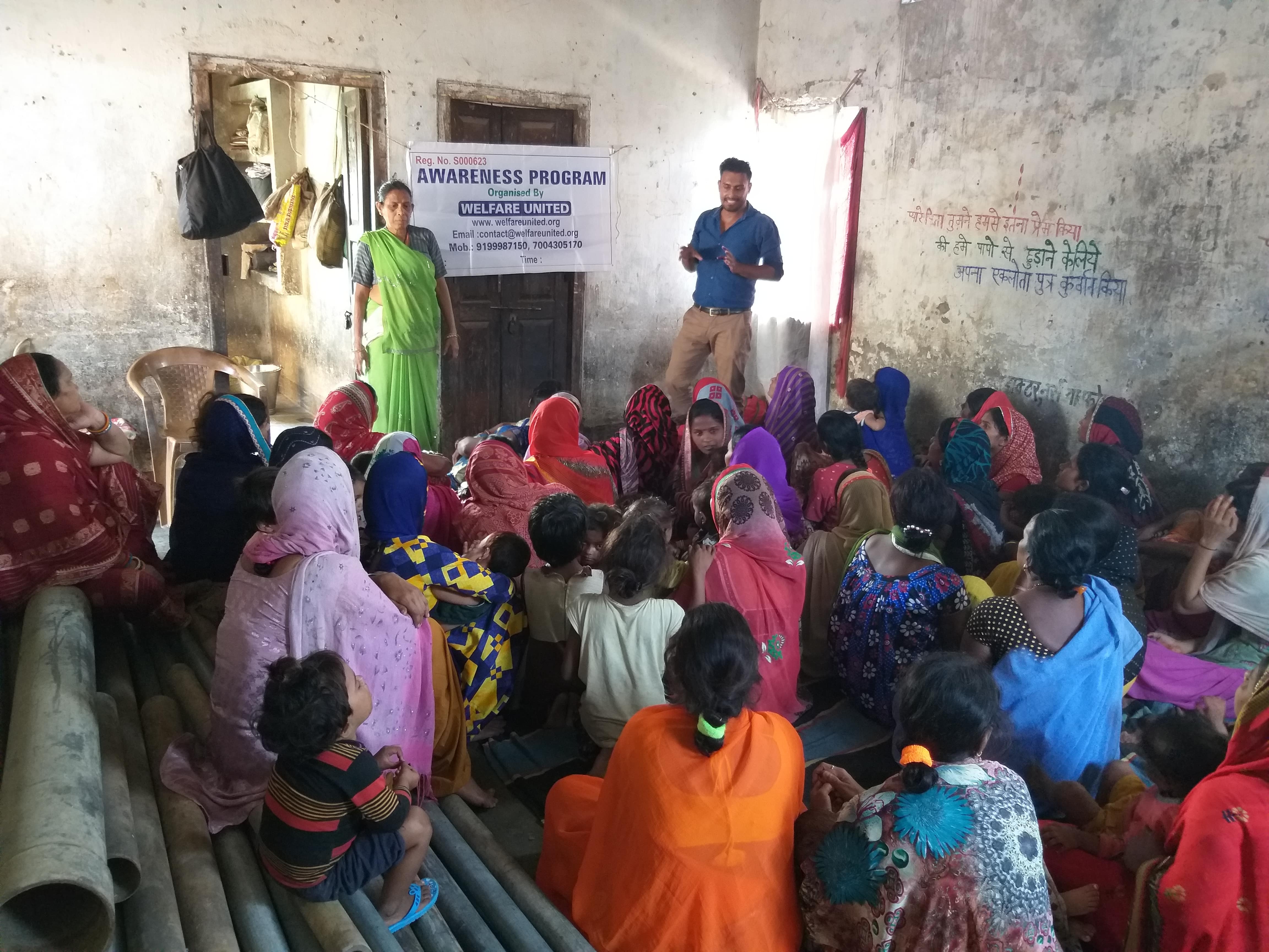 Awareness program at Kamla Nehru nagar slum