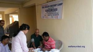 Free health checkup camp on world diabetes day