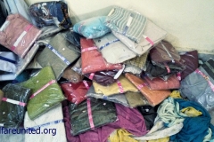 woolen clothes distributed near aiims delhi